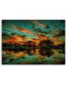 Canvas print - Clouds over a lake | FEEBY