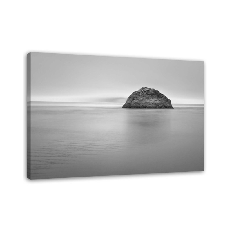 Canvas print - Rock in the sea at dusk | FEEBY