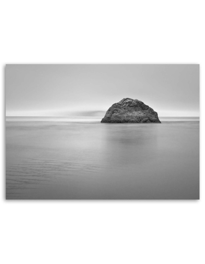 Canvas print - Rock in the sea at dusk | FEEBY