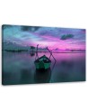 Boat on a calm lake - Pictures on Canvas  for the living room | FEEBY