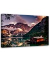 Landscape on a mountain lake - Canvas print | FEEBY
