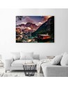 Landscape on a mountain lake - Canvas print | FEEBY