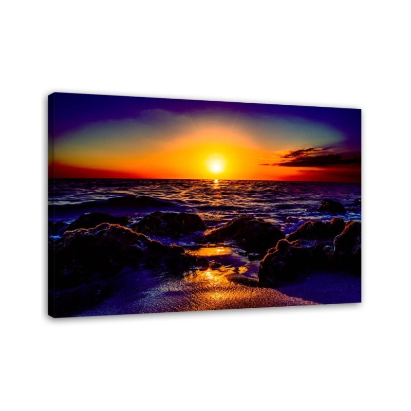 Canvas painting - Sunset over the sea | FEEBY