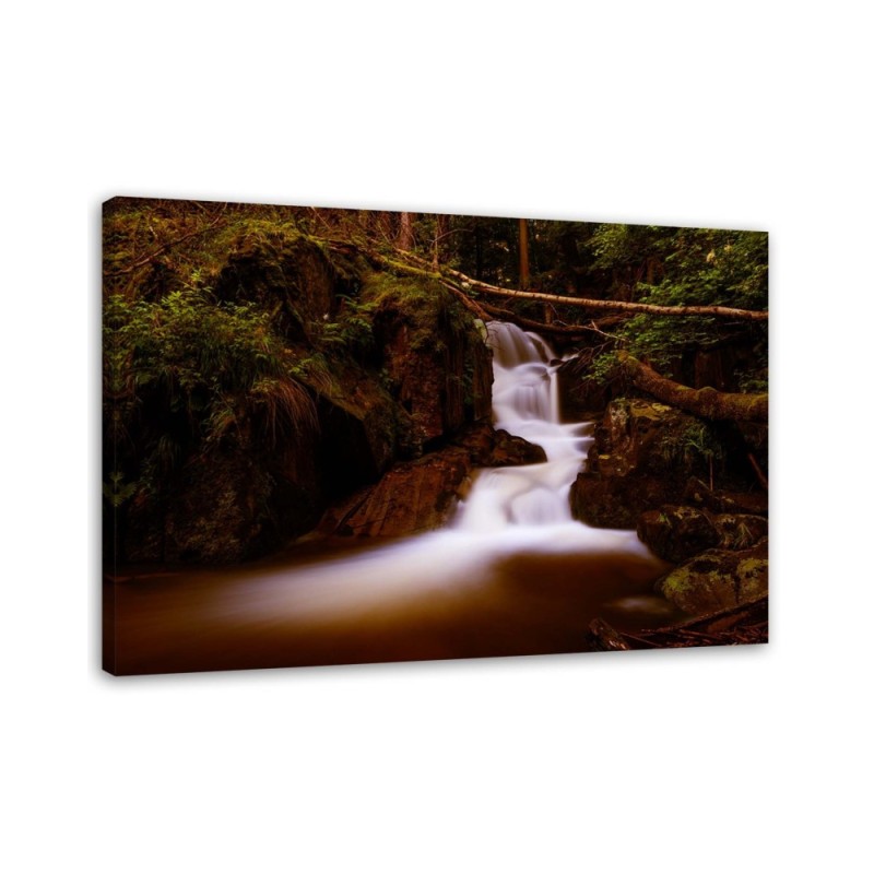 Modern Canvas painting for living room - Waterfall Landscape | FEEBY