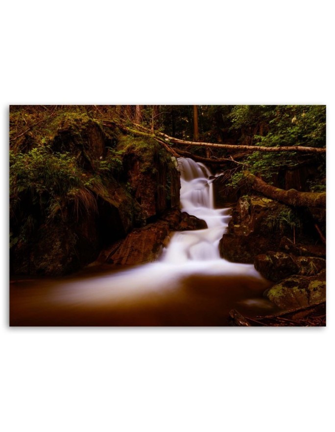 Modern Canvas painting for living room - Waterfall Landscape | FEEBY