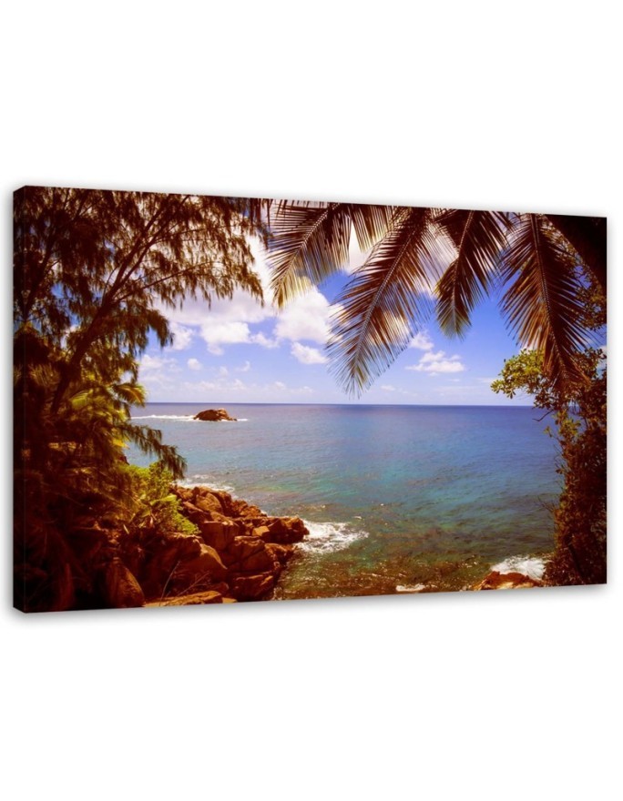 Canvas print - Rocky beach landscape | FEEBY