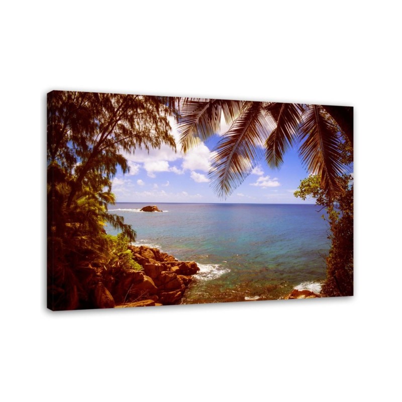 Canvas print - Rocky beach landscape | FEEBY