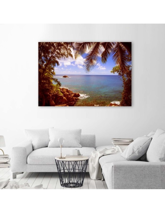 Canvas print - Rocky beach landscape | FEEBY