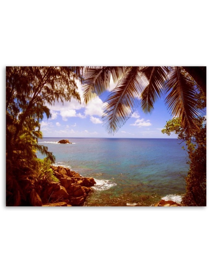Canvas print - Rocky beach landscape | FEEBY