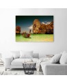 Canvas print - Colourful boat on the seashore | FEEBY