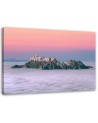 Modern painting for living room - Peaks above the clouds | FEEBY