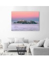 Modern painting for living room - Peaks above the clouds | FEEBY
