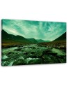 Canvas painting - Rushing river in green landscape | FEEBY