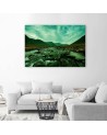 Canvas painting - Rushing river in green landscape | FEEBY