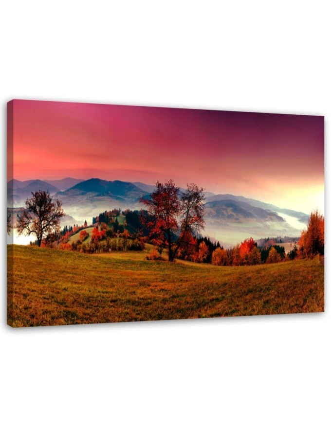 Canvas prints for bedroom modern - Hills with autumn trees | FEEBY