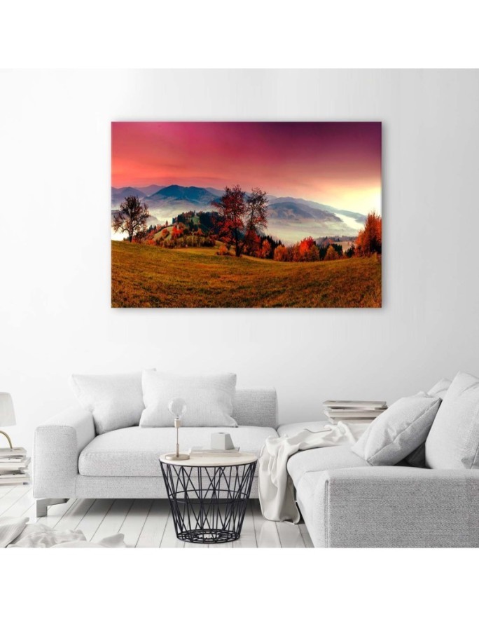 Canvas prints for bedroom modern - Hills with autumn trees | FEEBY
