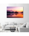 Canvas painting for living room - Lake in the mist | FEEBY
