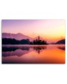Canvas painting for living room - Lake in the mist | FEEBY
