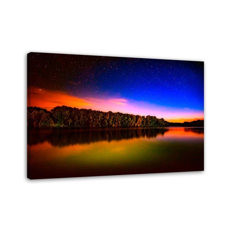 Canvas print - Sunset over a lake | FEEBY