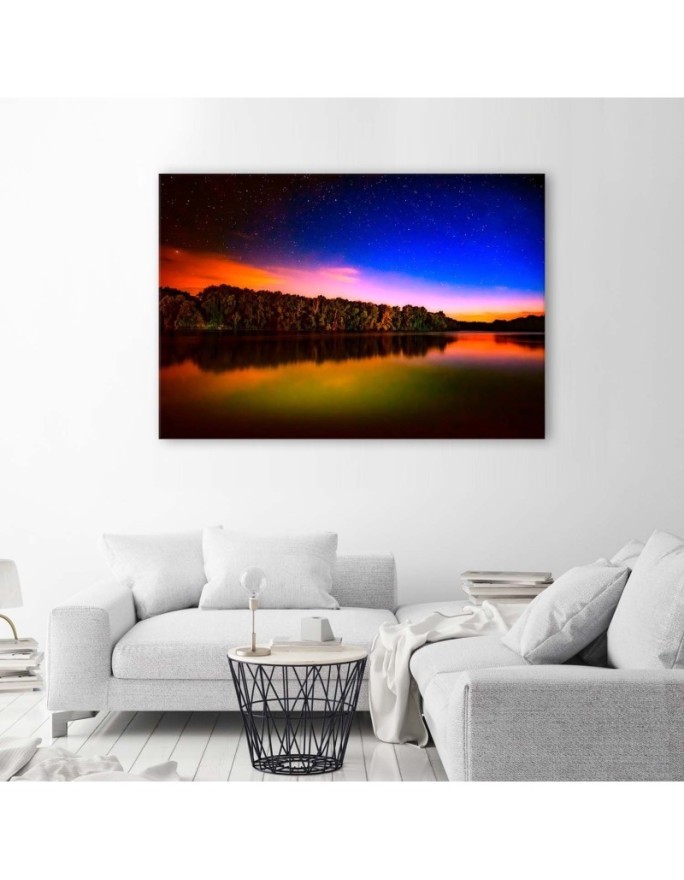 Canvas print - Sunset over a lake | FEEBY