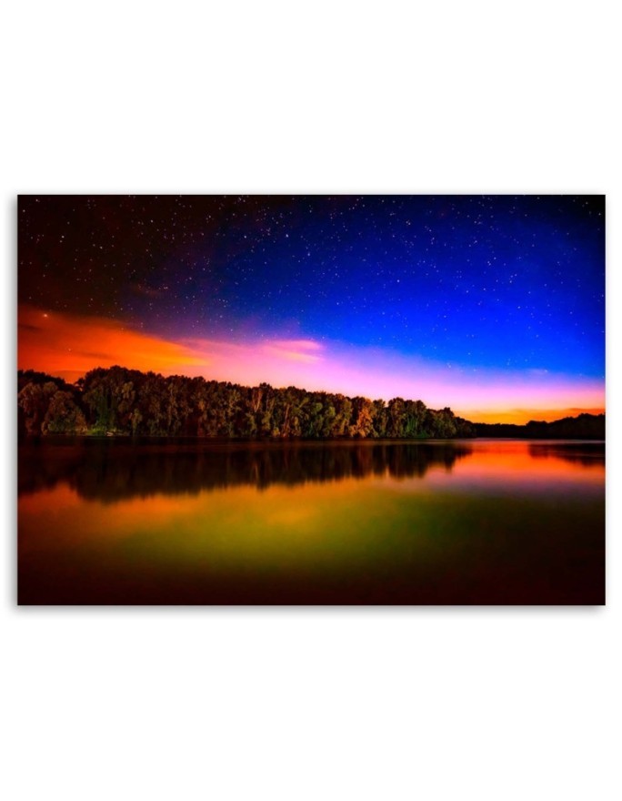 Canvas print - Sunset over a lake | FEEBY