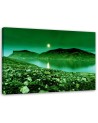 Canvas prints for living room - Green mountain landscape in fog | FEEBY