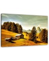 Canvas prints for the living room - Cottage in the mountains landscape | FEEBY