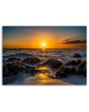 Sunset by the sea - Pictures on Canvas for the living room | FEEBY