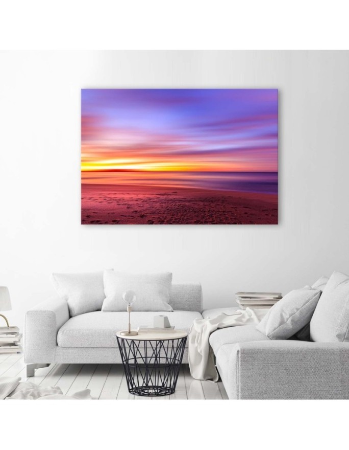 Sunset sky for living room - Modern Canvas painting for living room | FEEBY