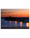 Canvas prints for living room - Lanterns on the pier sunset | FEEBY
