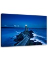 Canvas painting - Road to the lighthouse at night | FEEBY