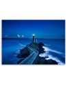 Canvas painting - Road to the lighthouse at night | FEEBY