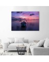 Canvas prints for bedroom modern - Boat on the lake | FEEBY
