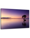 Canvas painting for living room - Lone tree on a lake | FEEBY