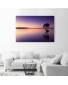 Canvas painting for living room - Lone tree on a lake | FEEBY