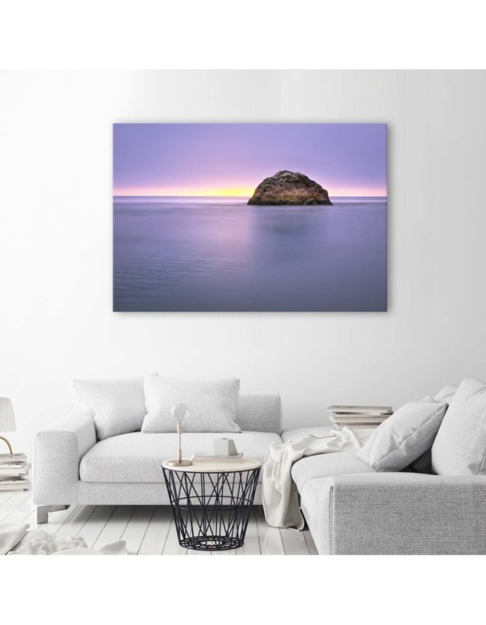 Canvas print modern - Rock in the middle of the sea | FEEBY