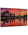 Canvas print - Sunset on a lake | FEEBY