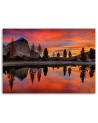 Canvas print - Sunset on a lake | FEEBY