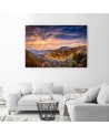 Canvas prints for the living room - Town in the mountains | FEEBY