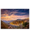 Canvas prints for the living room - Town in the mountains | FEEBY