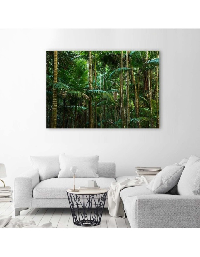 Canvas prints for bedroom modern - Green palm forest | FEEBY