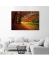 Modern Canvas painting for living room - Forest autumn glade | FEEBY