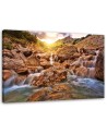 Canvas prints for living room - Stone waterfall mountain landscape | FEEBY