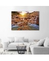 Canvas prints for living room - Stone waterfall mountain landscape | FEEBY