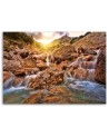 Canvas prints for living room - Stone waterfall mountain landscape | FEEBY