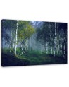 Forest of birches in the mist - Canvas art painting | FEEBY