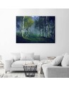 Forest of birches in the mist - Canvas art painting | FEEBY