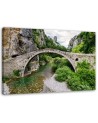 Old stone bridge - Modern Canvas painting for bedroom | FEEBY