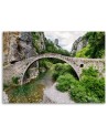 Old stone bridge - Modern Canvas painting for bedroom | FEEBY