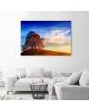 Tree on a hill - Canvas painting for the living room | FEEBY